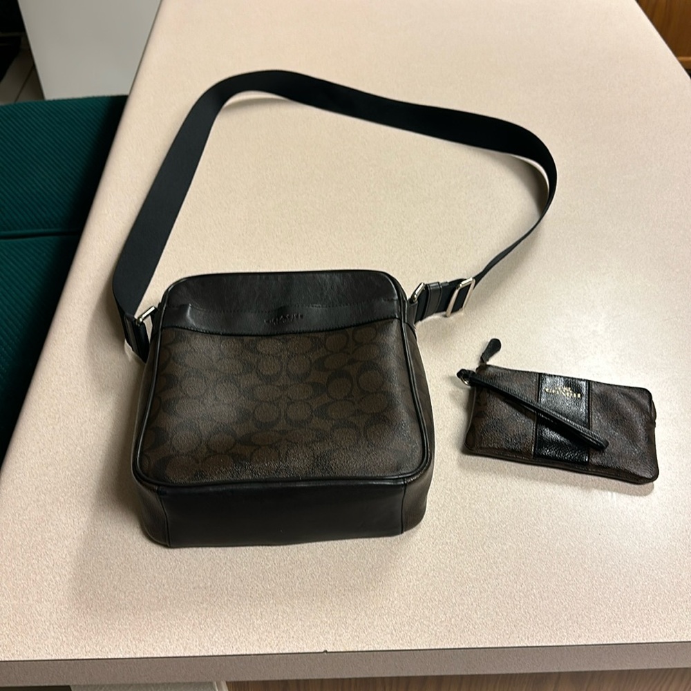 Coach Crossbody with Wristlet Included
